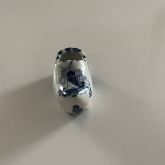 Delft Blue Mini Porcelain Clog Shoe Handpainted Home Decor - Picture 14 of 16